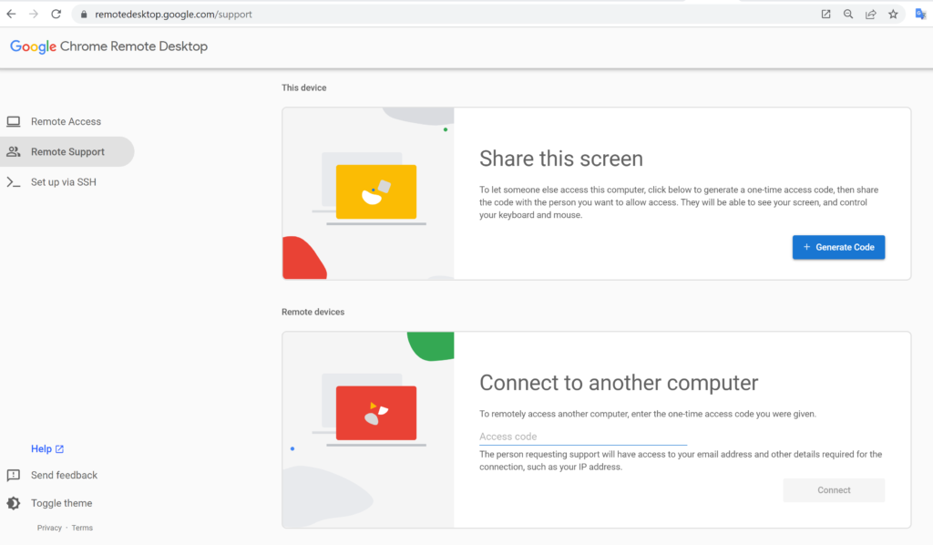 Chrome Remote Desktop Chrome Remote Desktop